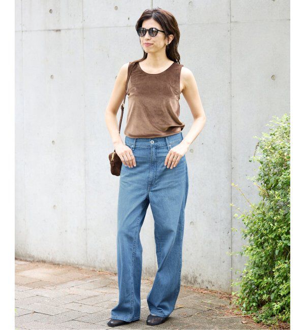 IENA「upper hights/アッパーハイツ 別注 THE LAZY OLIVIA ワイドストレートデニム」|デニム|