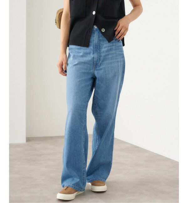 IENA「upper hights/アッパーハイツ 別注 THE LAZY OLIVIA ワイドストレートデニム」|デニム|