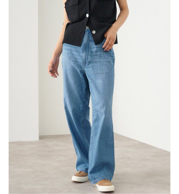 IENA「upper hights/アッパーハイツ 別注 THE LAZY OLIVIA ワイドストレートデニム」|デニム|