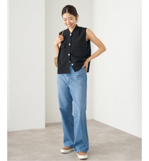 IENA「upper hights/アッパーハイツ 別注 THE LAZY OLIVIA ワイドストレートデニム」|デニム|