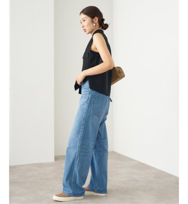 IENA「upper hights/アッパーハイツ 別注 THE LAZY OLIVIA ワイドストレートデニム」|デニム|