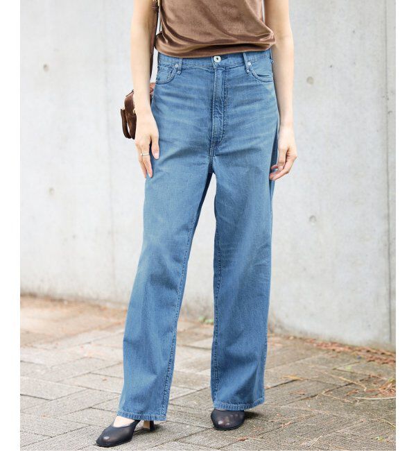 IENA「upper hights/アッパーハイツ 別注 THE LAZY OLIVIA ワイドストレートデニム」|デニム|