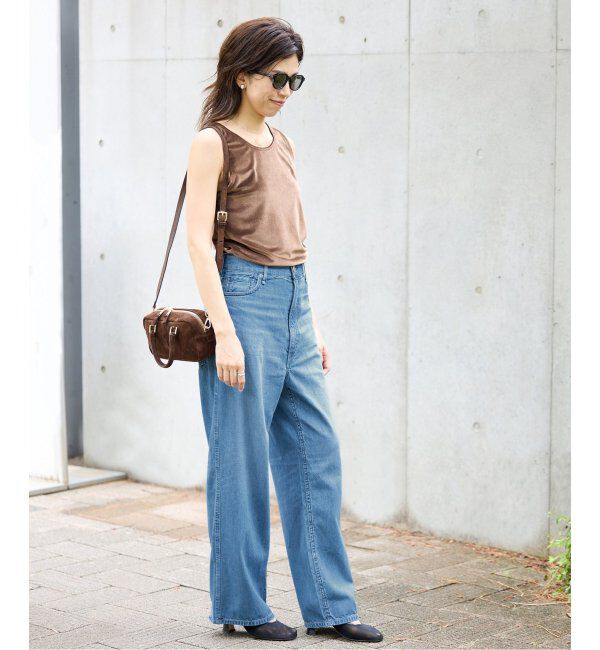 IENA「upper hights/アッパーハイツ 別注 THE LAZY OLIVIA ワイドストレートデニム」|デニム|