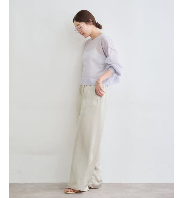 IENA「サテンイージーパンツ」|その他|