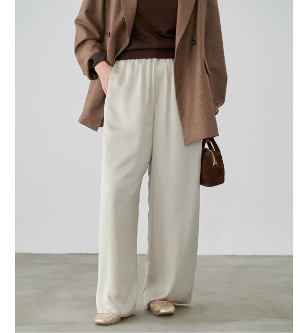 IENA「サテンイージーパンツ」|その他|