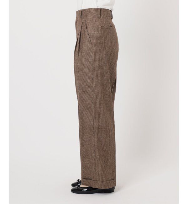 IENA「ガンクラブチェックパンツ」|スラックス|