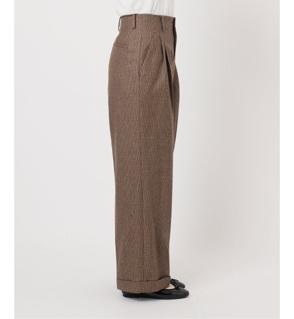 IENA「ガンクラブチェックパンツ」|スラックス|