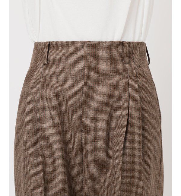 IENA「ガンクラブチェックパンツ」|スラックス|