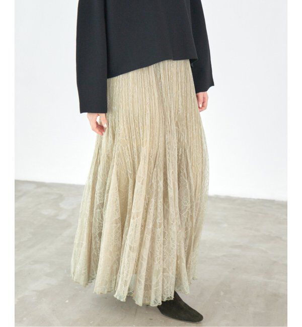 IENA「レースプリーツスカート」|スカート|