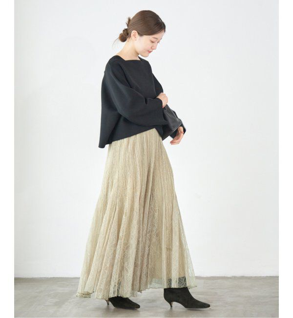 IENA「レースプリーツスカート」|スカート|