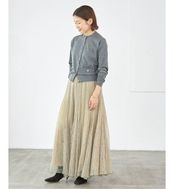 IENA「レースプリーツスカート」|スカート|
