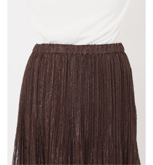 IENA「レースプリーツスカート」|スカート|