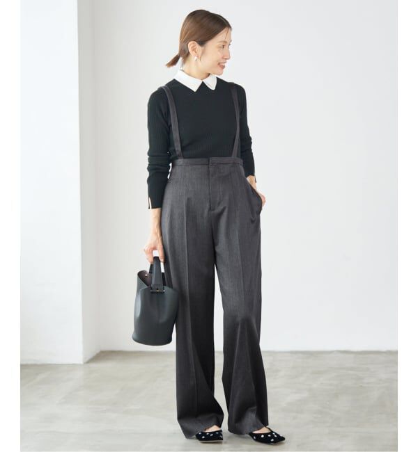 IENA「サスペンダーパンツ」|スラックス|