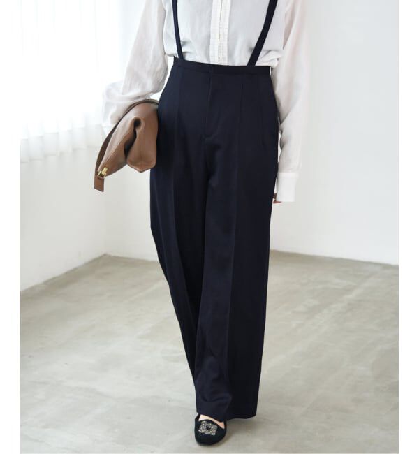 IENA「サスペンダーパンツ」|スラックス|