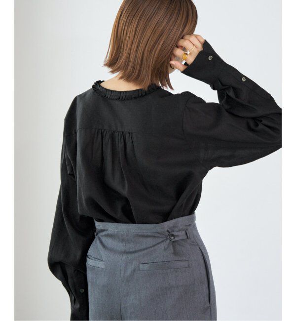 IENA「《追加》タックフリルブラウス」|シャツ・ブラウス|