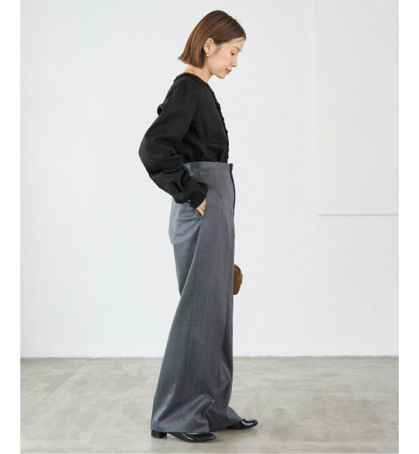 IENA「《追加》タックフリルブラウス」|シャツ・ブラウス|