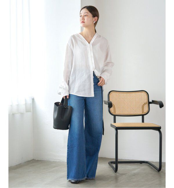 IENA「《追加》タックフリルブラウス」|シャツ・ブラウス|