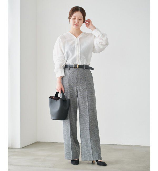 IENA「《追加》タックフリルブラウス」|シャツ・ブラウス|