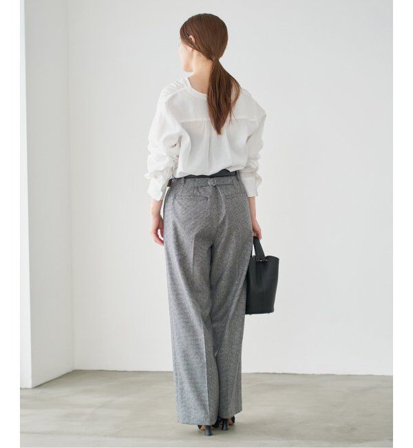 IENA「《追加》タックフリルブラウス」|シャツ・ブラウス|