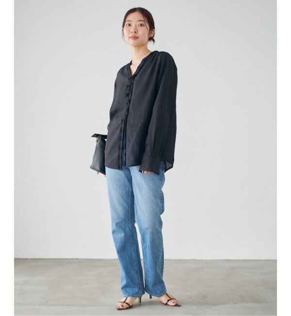 IENA「《追加》タックフリルブラウス」|シャツ・ブラウス|