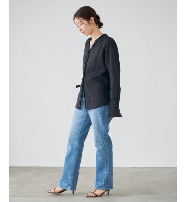 IENA「《追加》タックフリルブラウス」|シャツ・ブラウス|