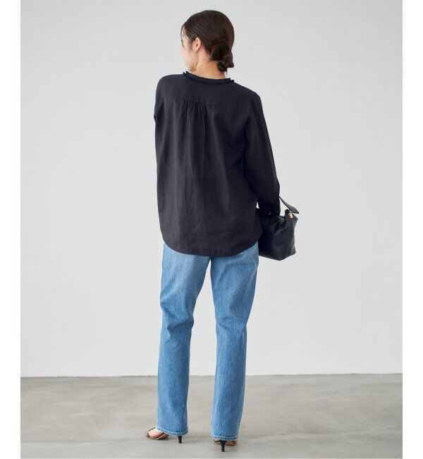 IENA「《追加》タックフリルブラウス」|シャツ・ブラウス|