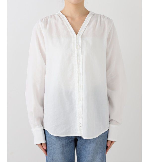 IENA「《追加》タックフリルブラウス」|シャツ・ブラウス|