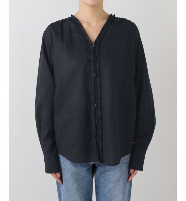 IENA「《追加》タックフリルブラウス」|シャツ・ブラウス|