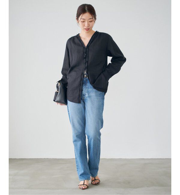 IENA「《追加》タックフリルブラウス」|シャツ・ブラウス|