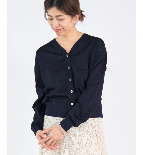 IENA「LEVITA Vネックカーディガン」|カーディガン|