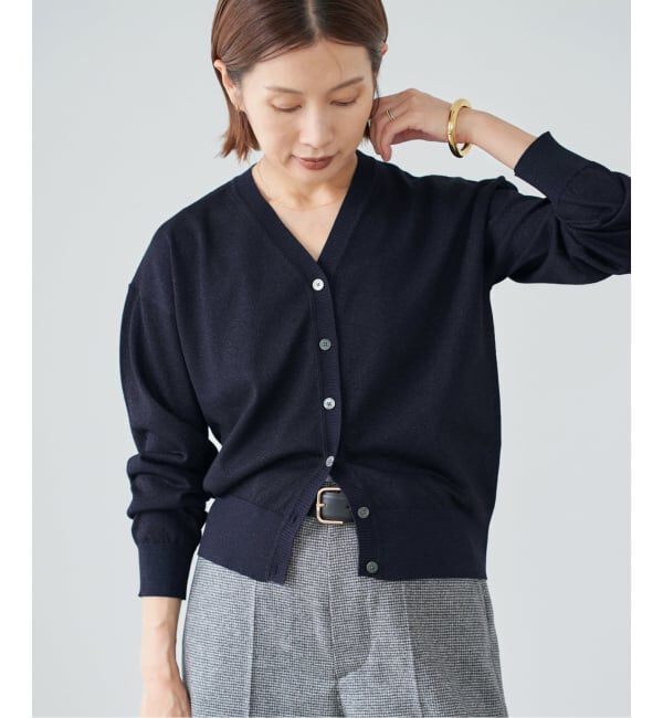 IENA「LEVITA Vネックカーディガン」|カーディガン|