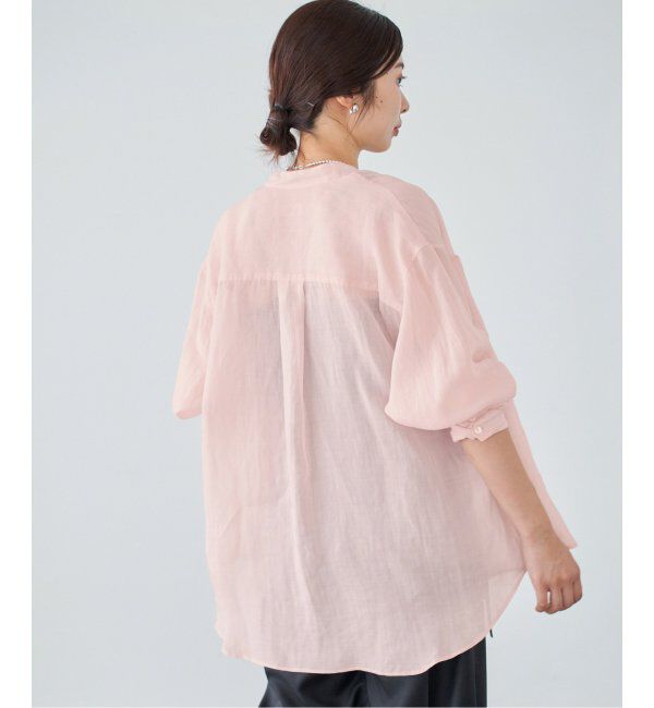 IENA「《追加》ラミーバンドカラーシャツ」|シャツ・ブラウス|