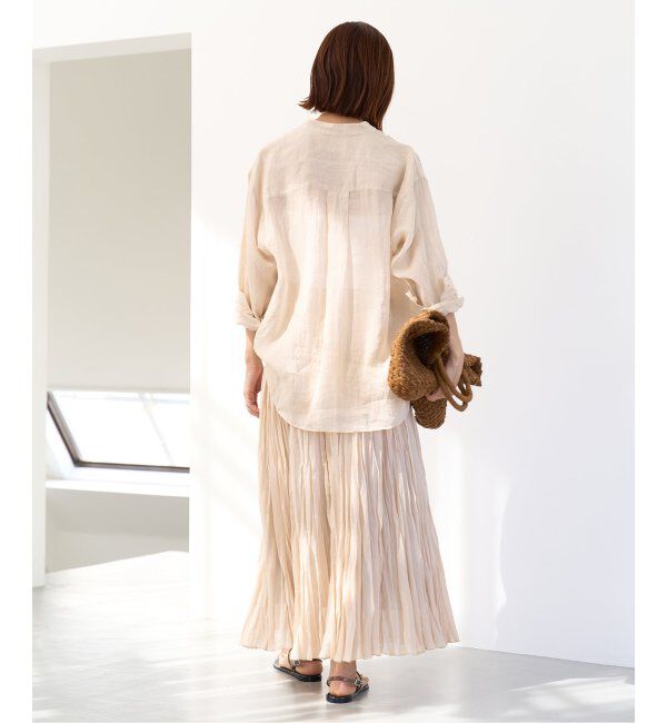 IENA「《追加》ラミーバンドカラーシャツ」|シャツ・ブラウス|