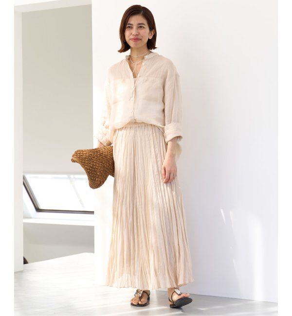 IENA「《追加》ラミーバンドカラーシャツ」|シャツ・ブラウス|