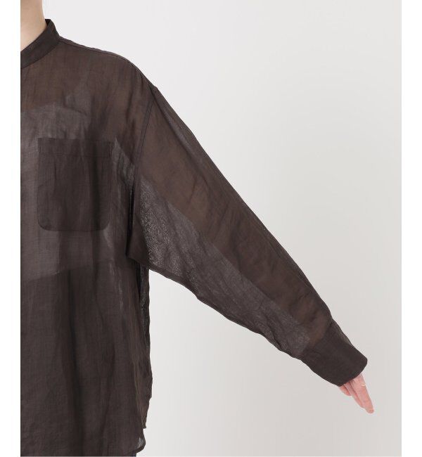 IENA「《追加》ラミーバンドカラーシャツ」|シャツ・ブラウス|