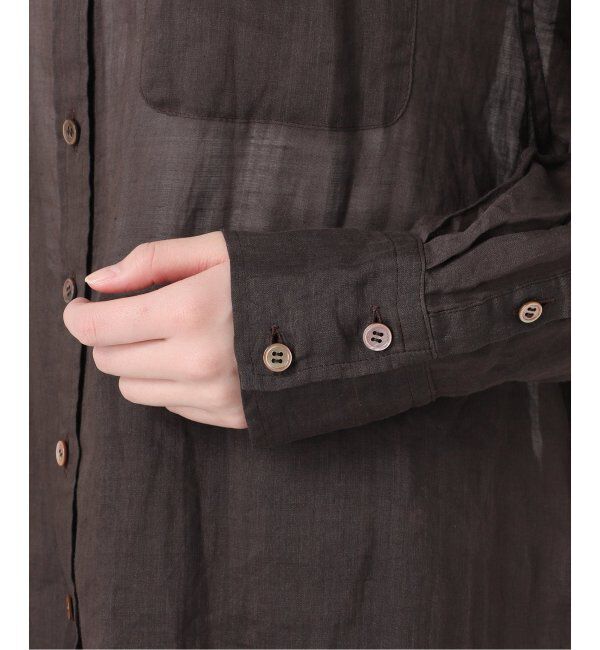 IENA「《追加》ラミーバンドカラーシャツ」|シャツ・ブラウス|