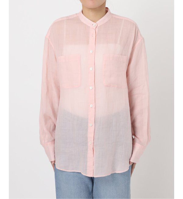 IENA「《追加》ラミーバンドカラーシャツ」|シャツ・ブラウス|