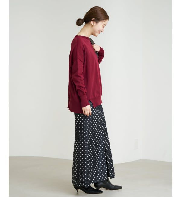 IENA「《WEB限定/追加2》コットンストレッチ NEO2 ワイド長袖プルオーバー」|ニット・セーター|