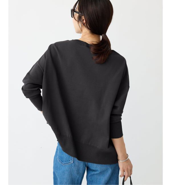 IENA「《WEB限定/追加2》コットンストレッチ NEO2 ワイド長袖プルオーバー」|ニット・セーター|