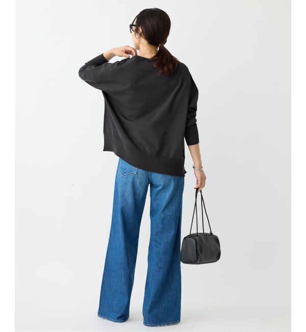 IENA「《WEB限定/追加2》コットンストレッチ NEO2 ワイド長袖プルオーバー」|ニット・セーター|