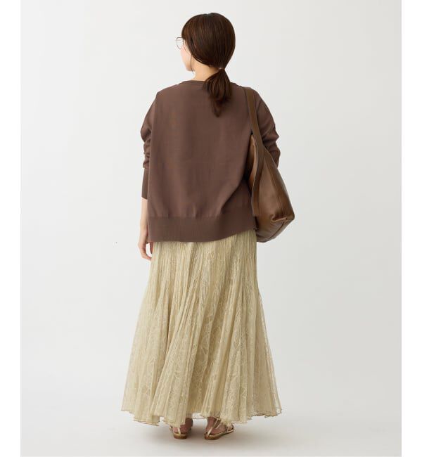 IENA「《WEB限定/追加2》コットンストレッチ NEO2 ワイド長袖プルオーバー」|ニット・セーター|