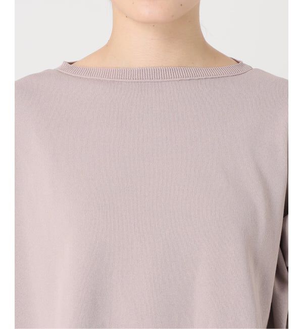 IENA「《WEB限定/追加2》コットンストレッチ NEO2 ワイド長袖プルオーバー」|ニット・セーター|
