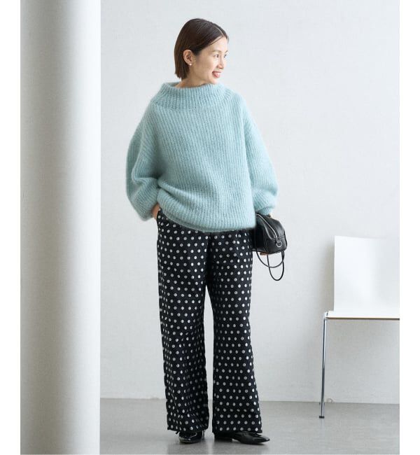 IENA「《WEB限定/追加》ドットジャガードイージーパンツ」|その他|