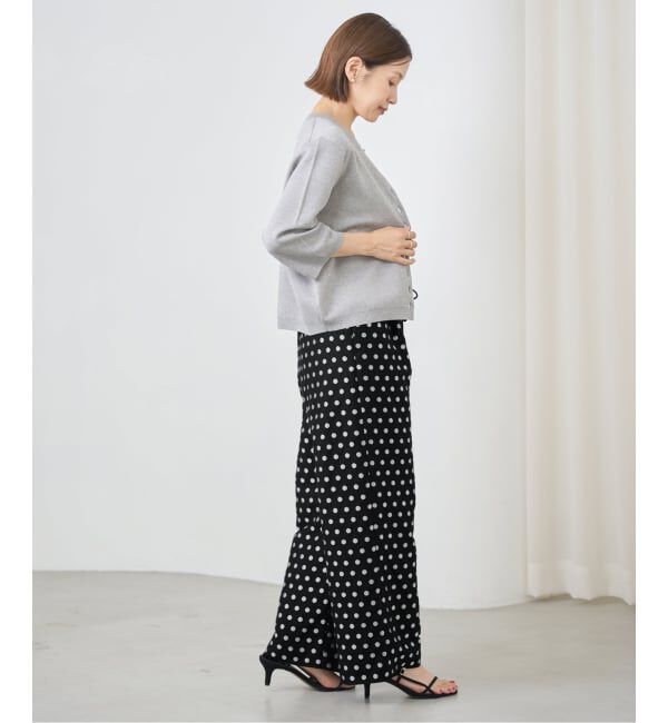 IENA「《WEB限定/追加》ドットジャガードイージーパンツ」|その他|