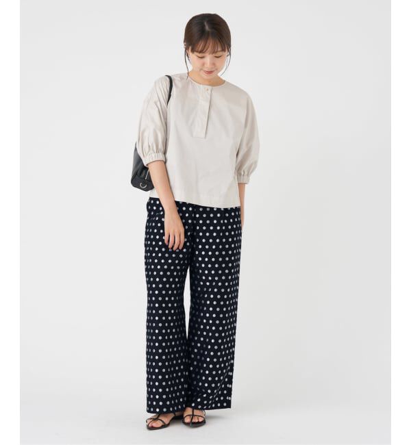 IENA「《WEB限定/追加》ドットジャガードイージーパンツ」|その他|