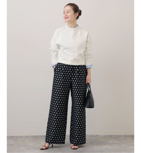 IENA「《WEB限定/追加》ドットジャガードイージーパンツ」|その他|
