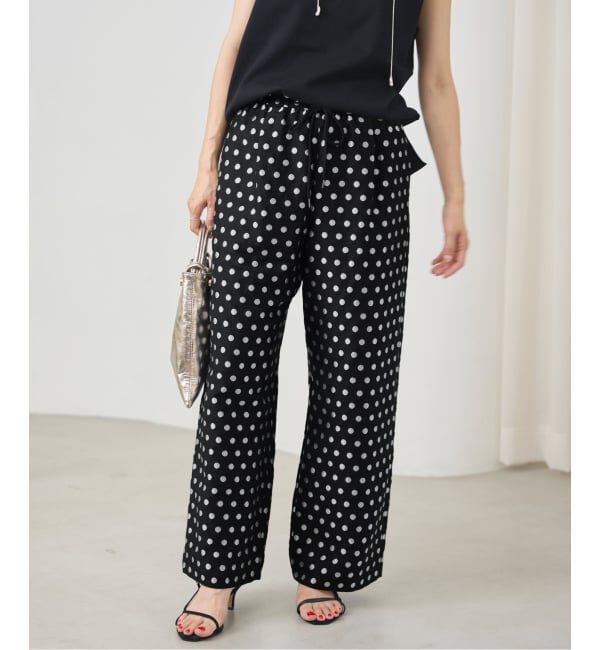 IENA「《WEB限定/追加》ドットジャガードイージーパンツ」|その他|