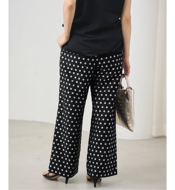 IENA「《WEB限定/追加》ドットジャガードイージーパンツ」|その他|