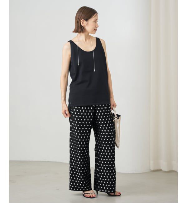 IENA「《WEB限定/追加》ドットジャガードイージーパンツ」|その他|