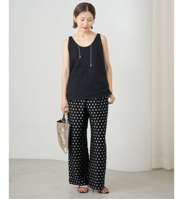 IENA「《WEB限定/追加》ドットジャガードイージーパンツ」|その他|